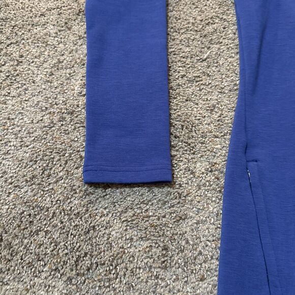 ATHLETA Cozy Karma Sweatshirt Dress Tunic Blue Fleece Lined XXS Athleisure Warm - Picture 3 of 12